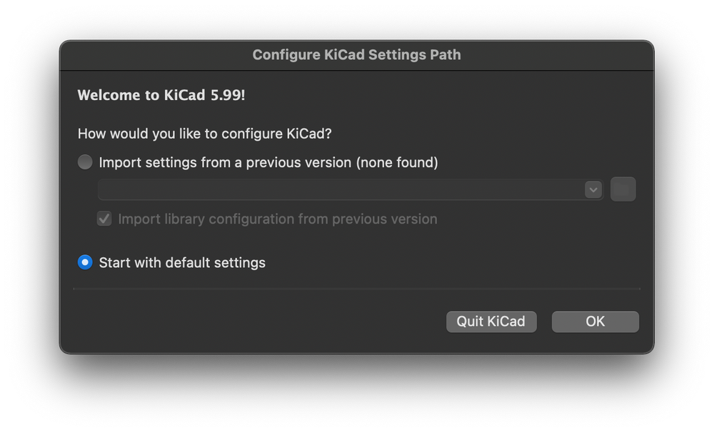 KiCad Settings Path Configuration